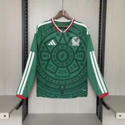Long-sleeved 2026 Mexico home jersey