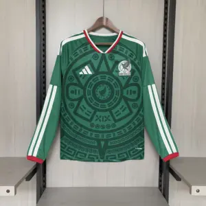 Long-sleeved 2026 Mexico home jersey