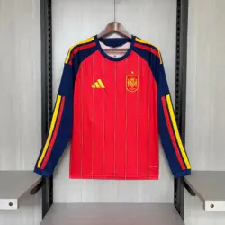 Long-sleeved 2026 Spain Home Jersey