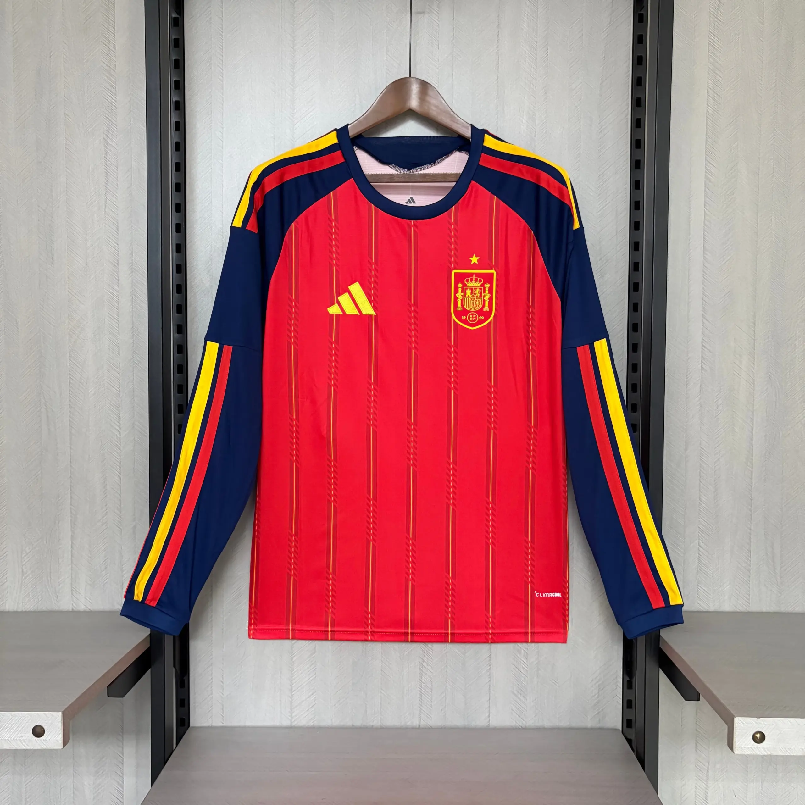 Long-sleeved 2026 Spain Home Jersey
