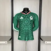 Player version long-sleeved 2026 Mexico home jersey