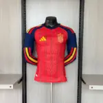 Player version long-sleeved 2026 Spain home jersey