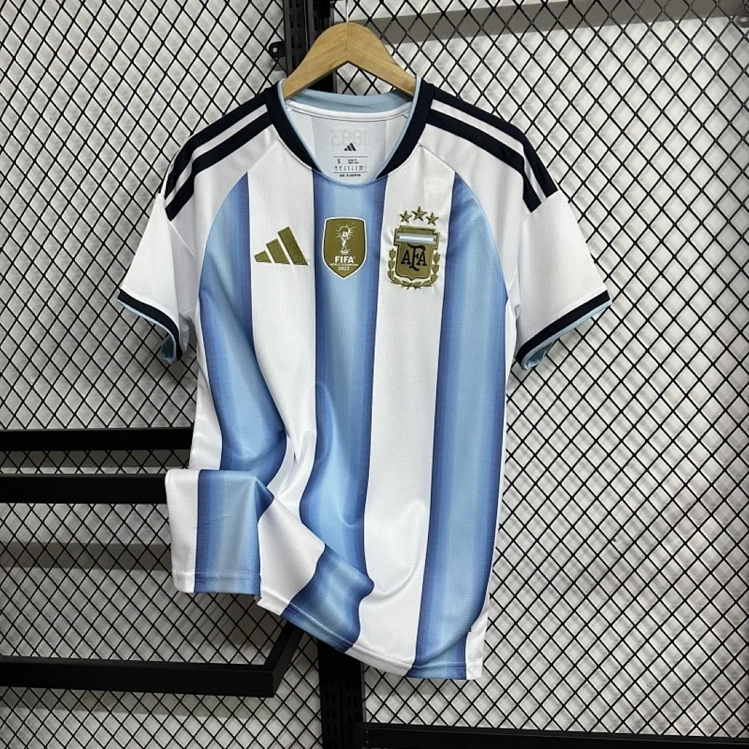 2026 Argentina home with fifa patch soccer jersey