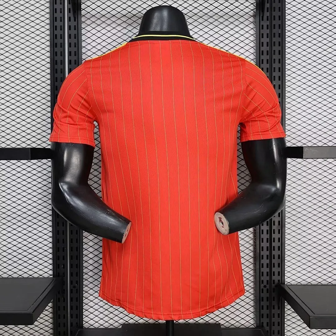 Belgium 2026 Red Retro Model Player Version Jersey
