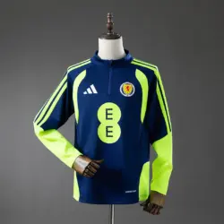 Scotland 2026 Training Top Navy Blue & Fluorescent Green