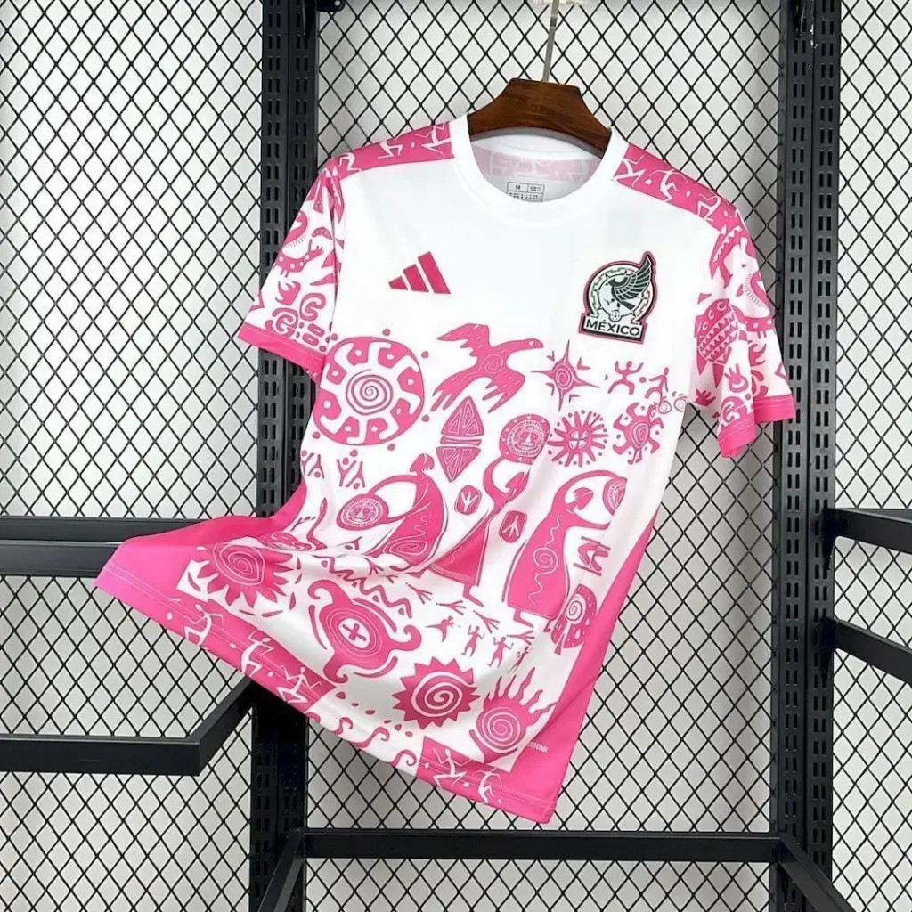 2026 Mexico Pink Special Edition Kit World Cup_Football Jersey_Y