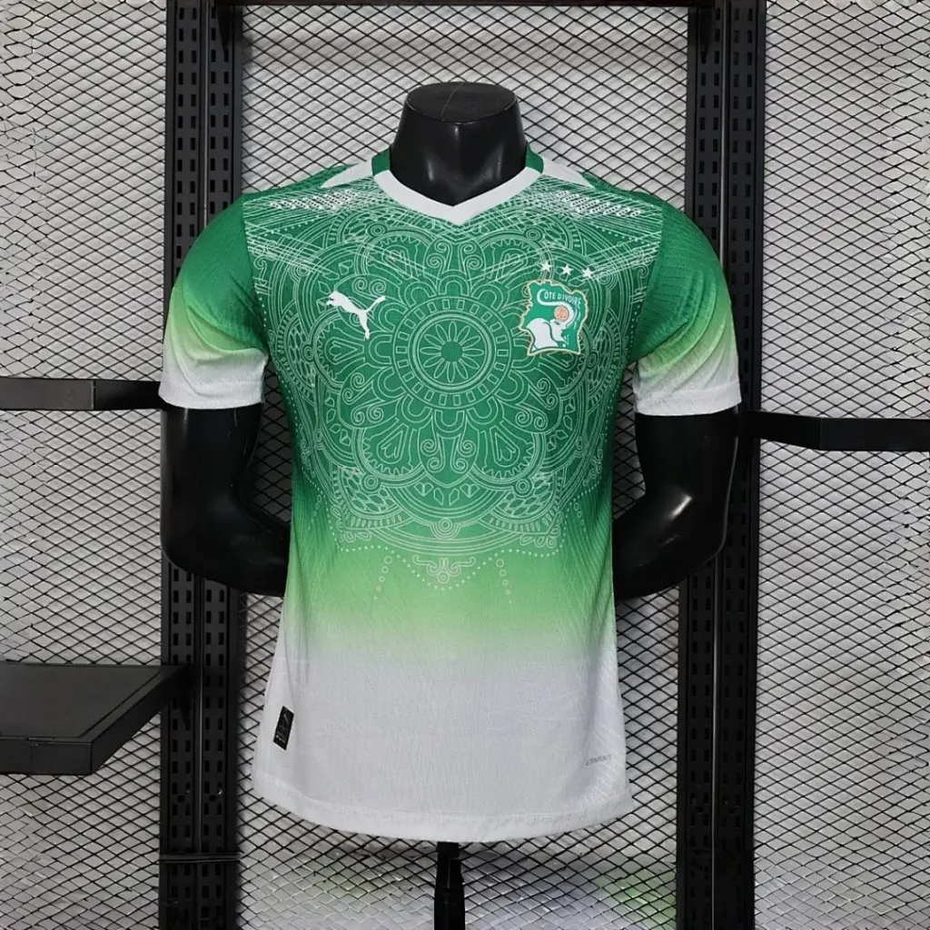 Cote d Ivoire 2026 World Cup Special Edition Green Jersey Player Version