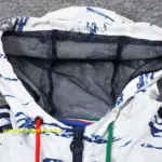Italy white and blue windbreaker jacket
