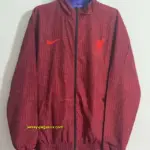 L-- blue red reversible windbreaker jacket