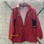 Ajax red windbreaker jacket