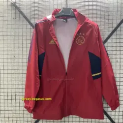 Ajax red windbreaker jacket