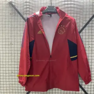Ajax red windbreaker jacket