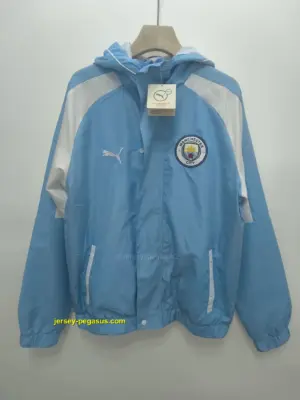 Man City blue windbreaker jacket