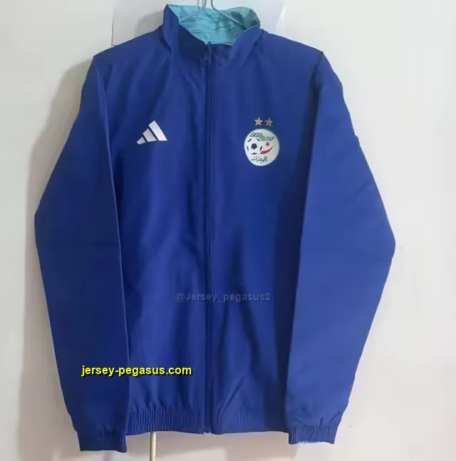 Algeria blue green reversible windbreaker jacket Algeria blue green reversible windbreaker jacket