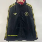 Man U black and red reversible windbreaker jacket