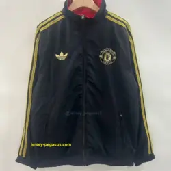 Man U black and red reversible windbreaker jacket