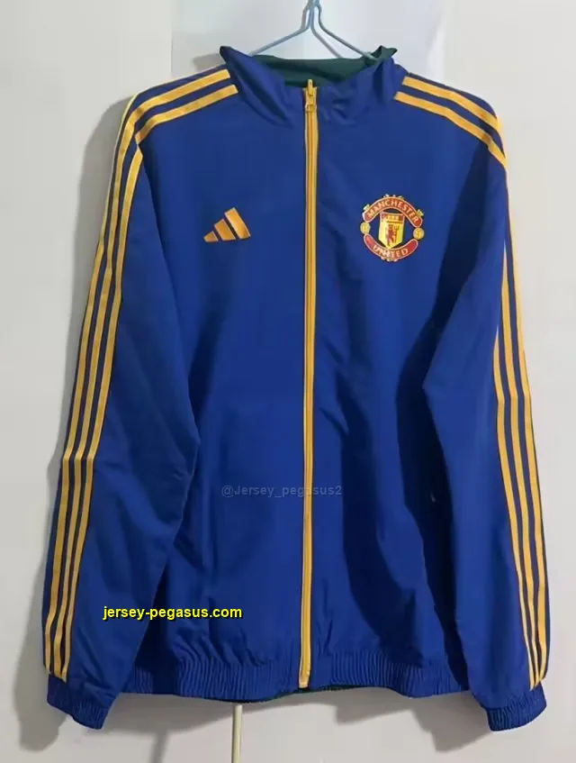 Man U blue green reversible windbreaker jacket Man U blue green reversible windbreaker jacket
