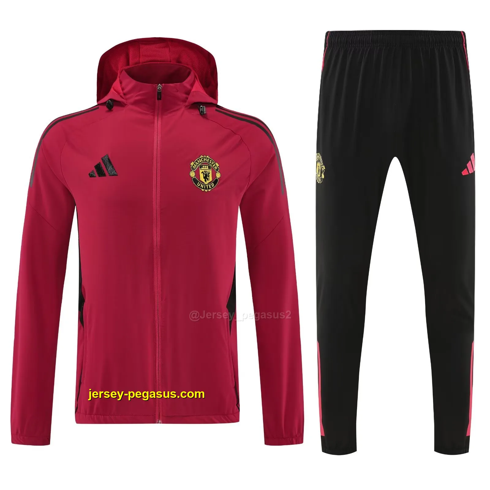 Man U red windbreaker jacket and pants Man U red windbreaker jacket and pants