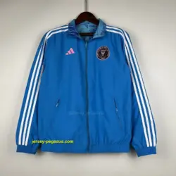 Miami blue reversible windbreaker jacket