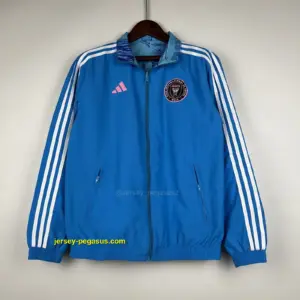 Miami blue reversible windbreaker jacket
