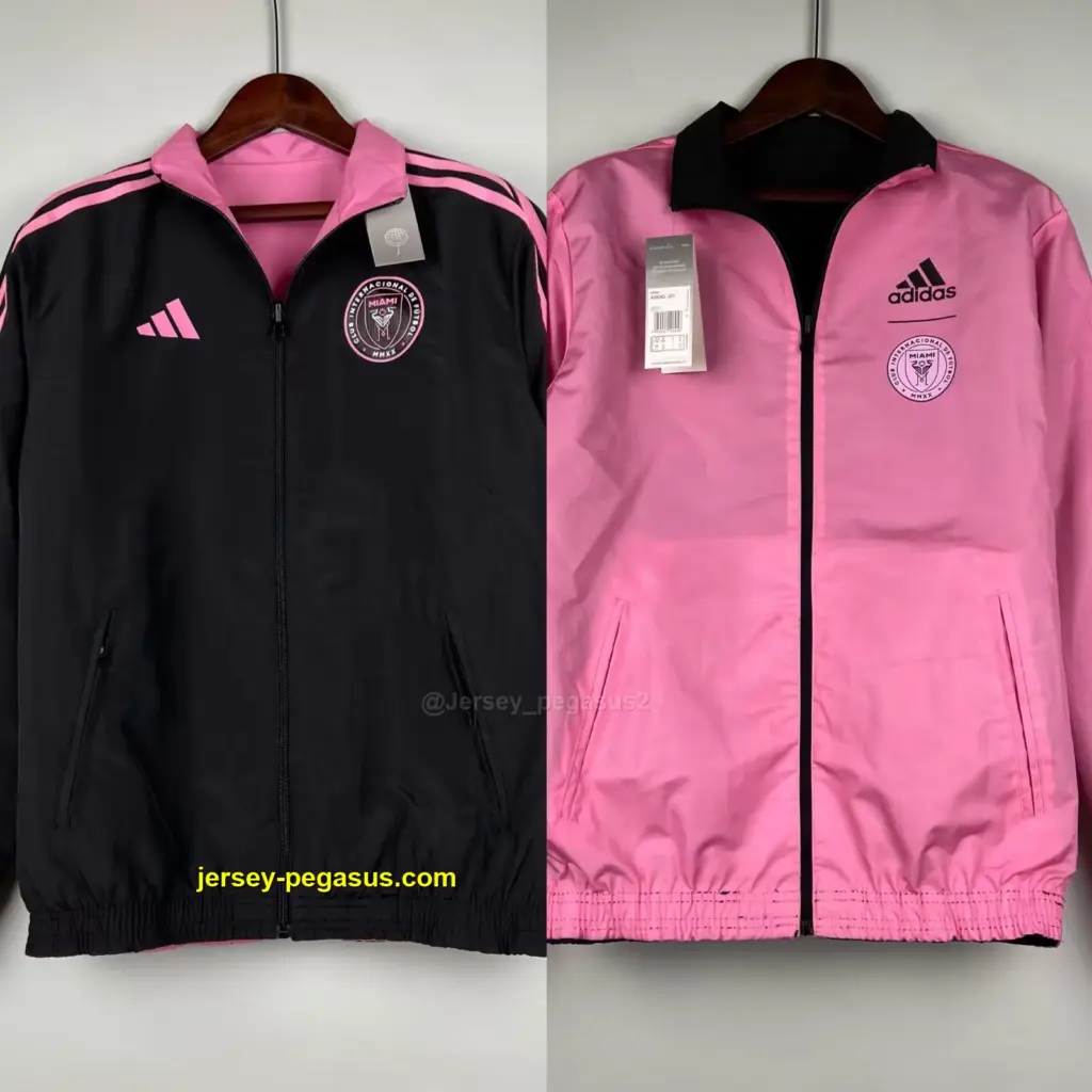 Miami pink reversible windbreaker jacket