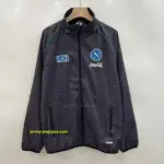 Napoli black windbreaker jacket