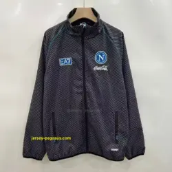 Napoli black windbreaker jacket