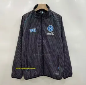 Napoli black windbreaker jacket