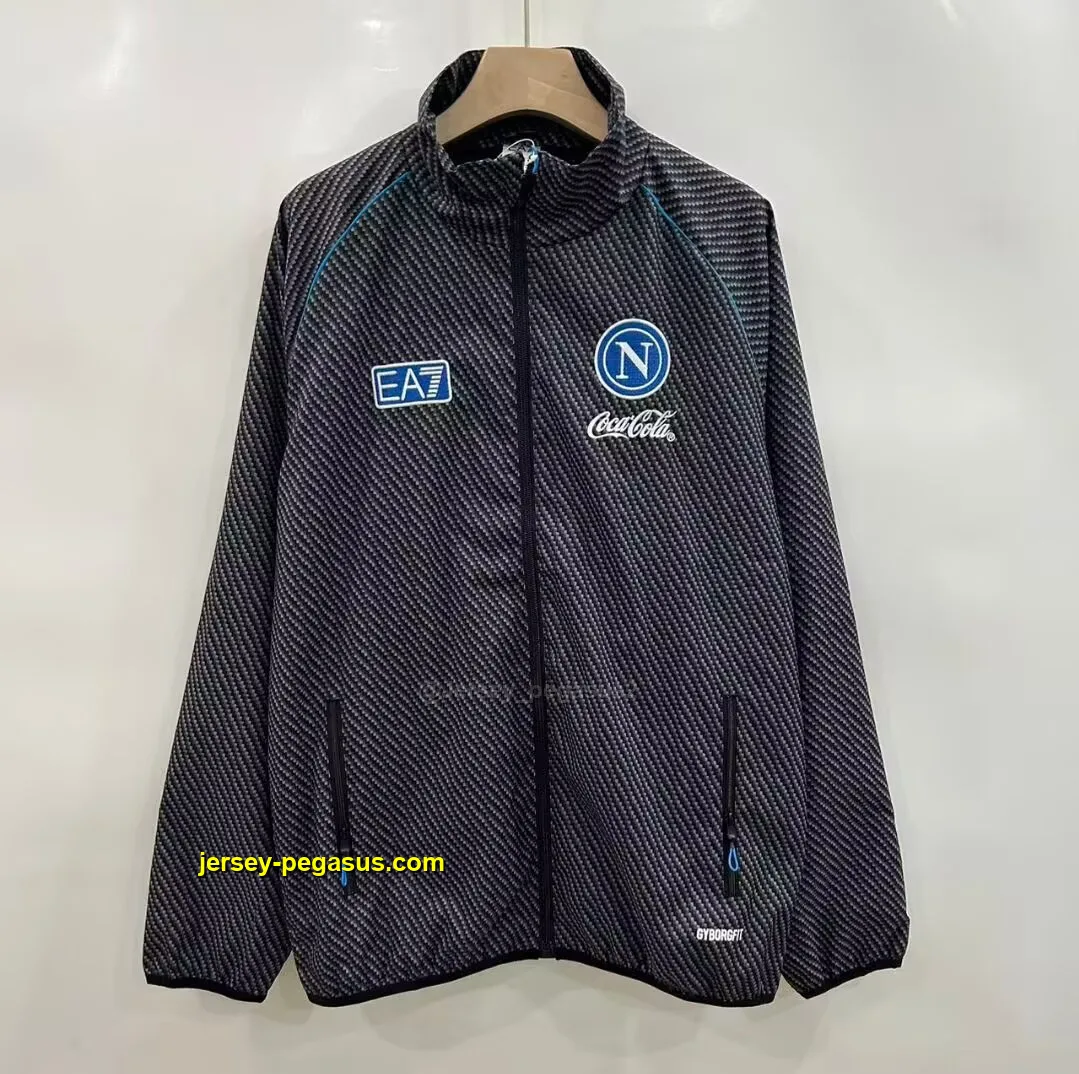 Napoli black windbreaker jacket Napoli black windbreaker jacket