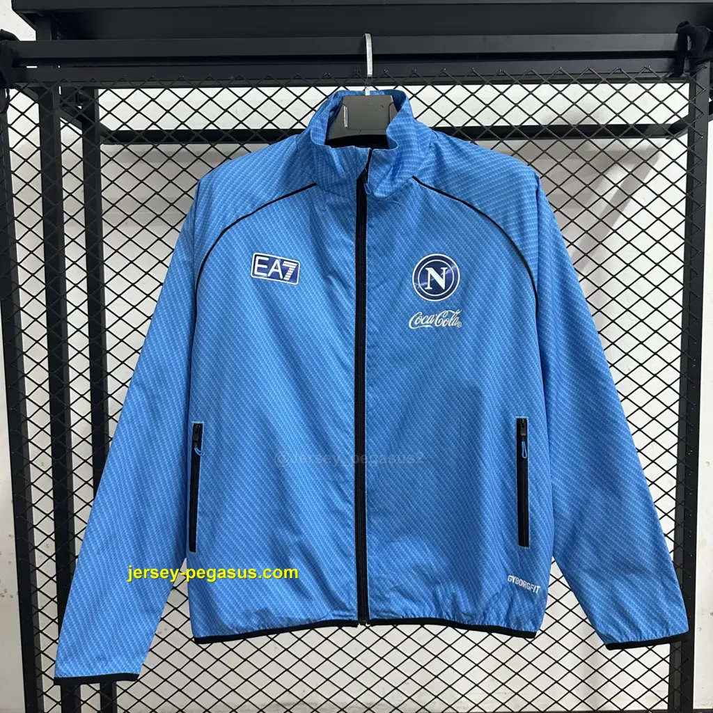 Napoli blue windbreaker jacket