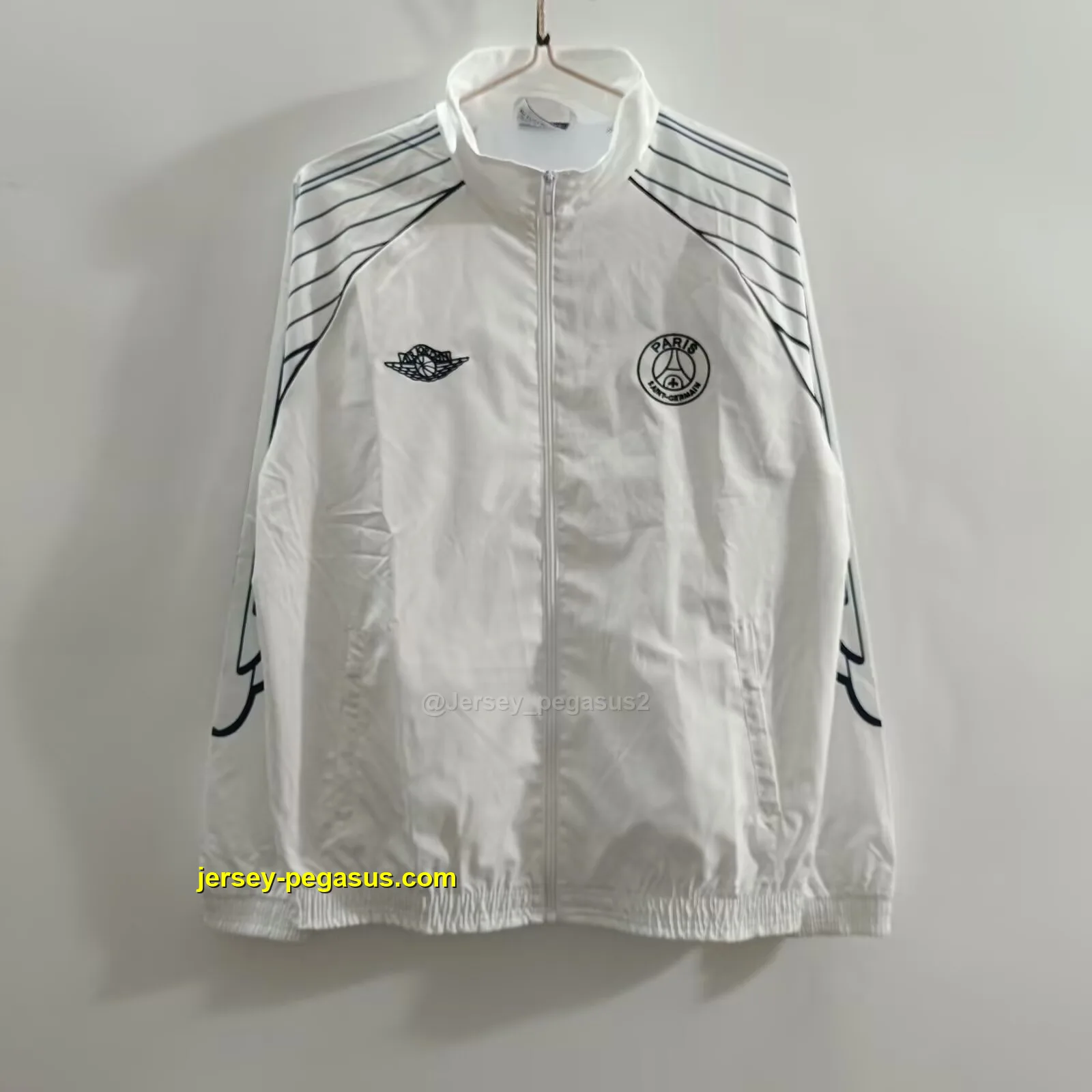 Paris white windbreaker jacket Paris white windbreaker jacket