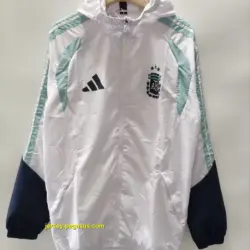 Argentina 2026 white windbreaker jacket