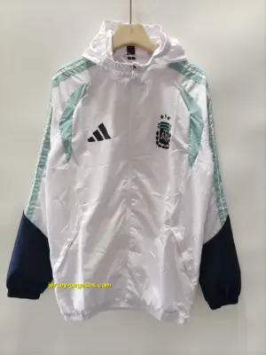 Argentina 2026 white windbreaker jacket