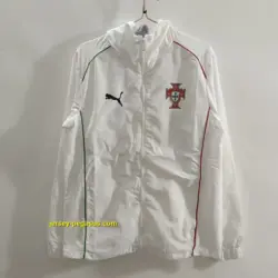 Portugal white windbreaker jacket
