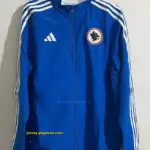 RM blue white reversible windbreaker jacket