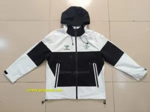 Real Betis black white windbreaker jacket