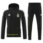 Argentina black windbreaker jacket and pants