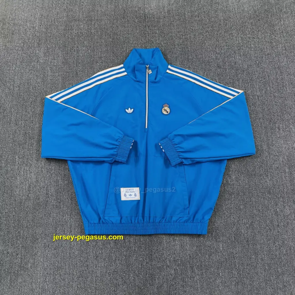 Real Madrid 2026 Half zipper windbreaker jacket
