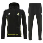 Real Madrid black windbreaker jacket and pants