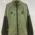 Real Madrid green windbreaker jacket