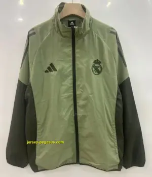 Real Madrid green windbreaker jacket