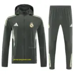Real Madrid grey windbreaker jacket and pants