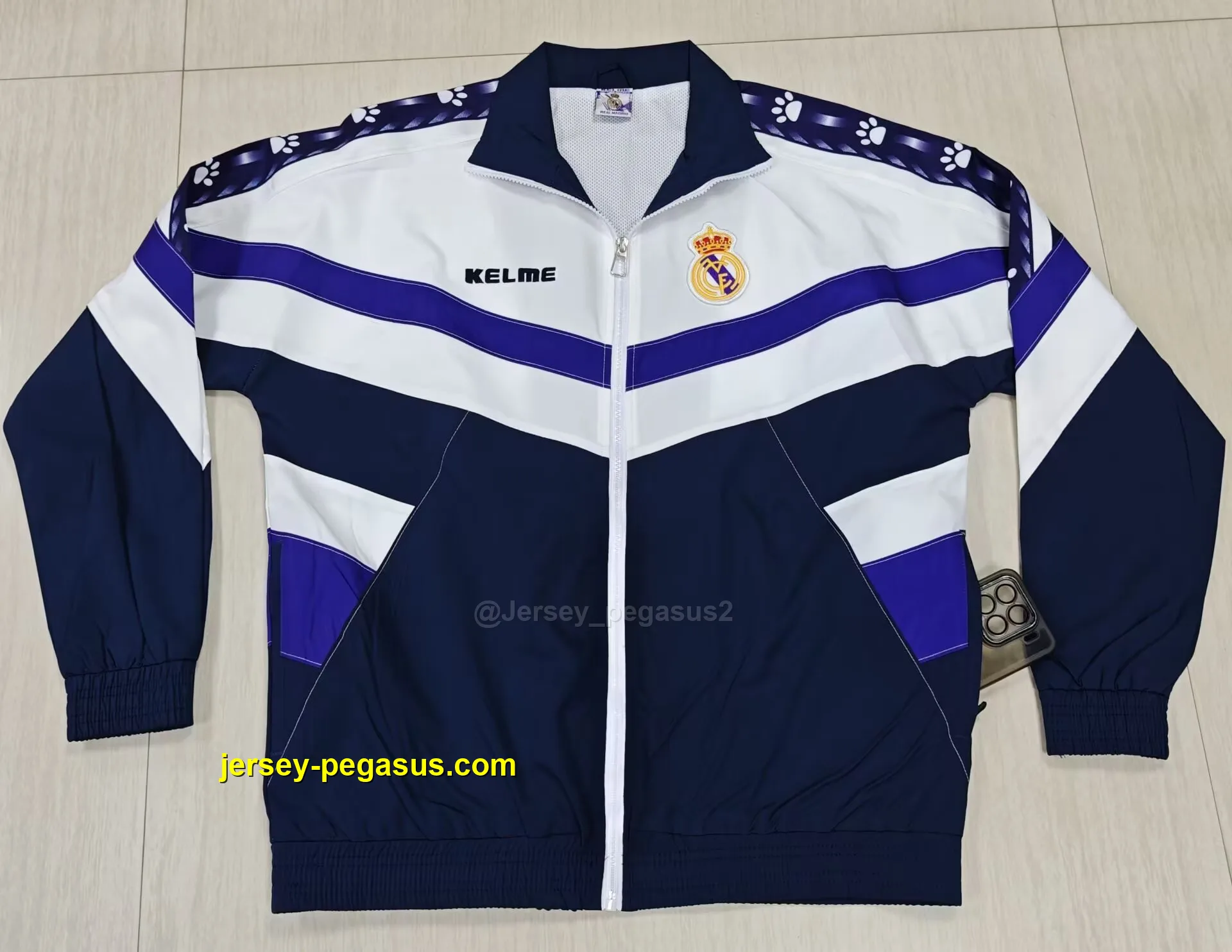 Real Madrid home windbreaker jacket Real Madrid home windbreaker jacket