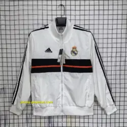 Real Madrid white windbreaker jacket