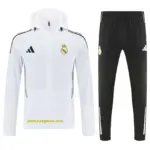 Real Madrid white windbreaker jacket and pants