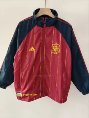 Spain 2026 red windbreaker jacket+pants