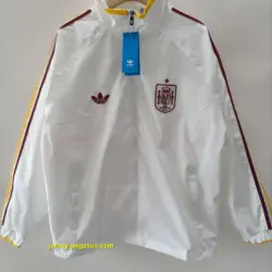 Spain 2026 white windbreaker jacket+pants