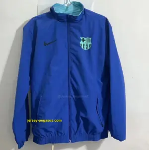 b- blue green reversible windbreaker jacket