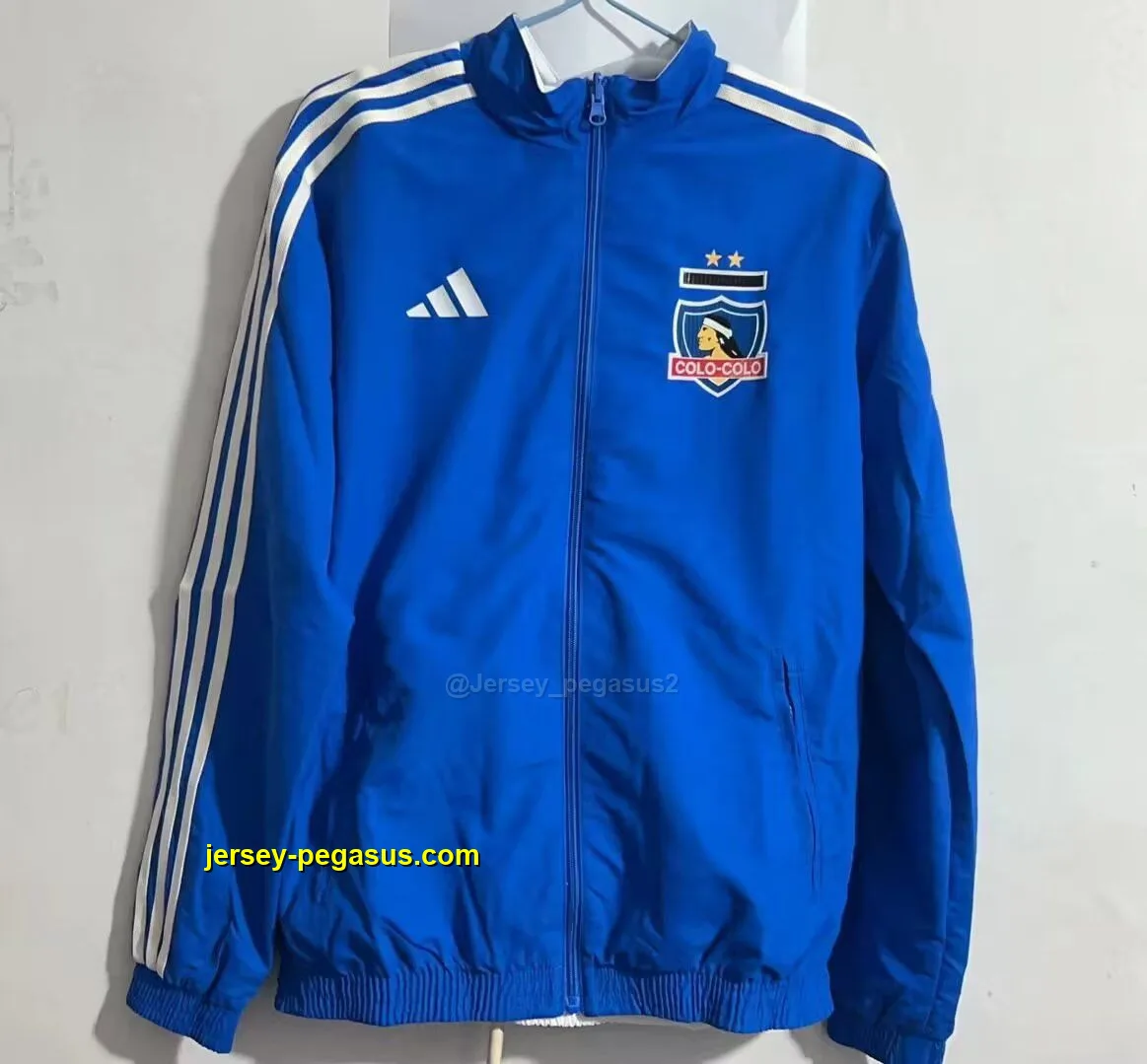colo colo blue white reversible windbreaker jacket colo colo blue white reversible windbreaker jacket