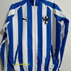 montreal blue white reversible windbreaker jacket